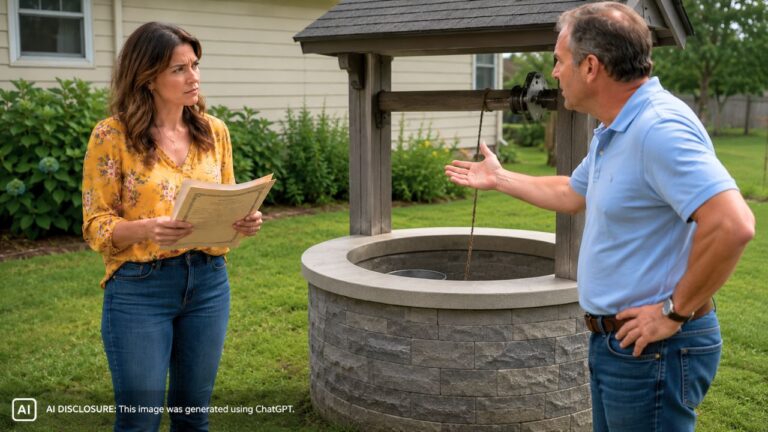 New Homeowner Learns the Neighbor’s Well Sits on Her Property From an Old Agreement — Then He Demands She Pay to Connect to Public Water So He Can Keep Drinking Hers for Free