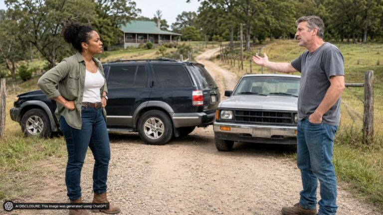 Rural Property Owner Finds the Only Access Road Blocked by a Neighbor’s Parked Cars for Two Weeks Straight — Then the Neighbor Says the Road “Was Always Just a Courtesy”