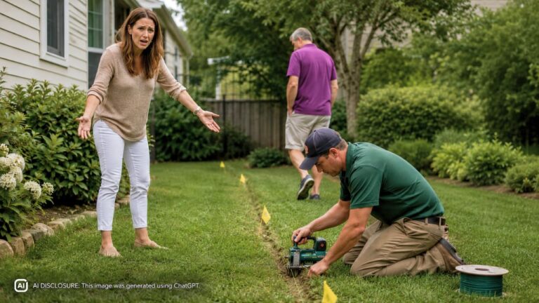 Homeowner Asks the Neighbor to Wait for a Survey Before Installing an Underground Dog Fence Along Their Shared Line — Then He Has It Installed Anyway While Avoiding Her