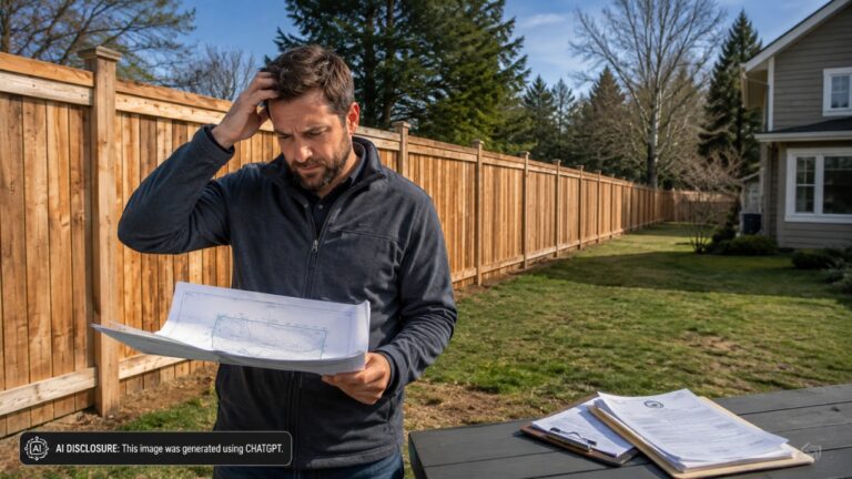 Buyer Finds an Unpermitted Fence Running the Full Two Hundred Feet of the Back Property Line — Then the County Says It Was Never Approved