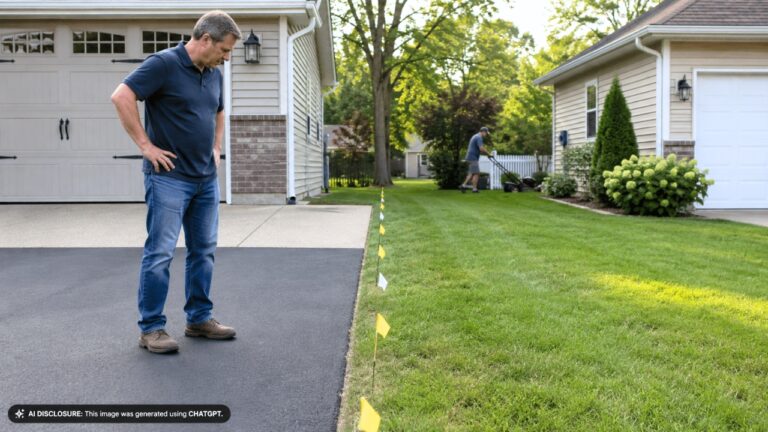 Homeowner Learns the Neighbor Who’s Mowed a Seven-Foot Grass Strip “To Be Nice” for Years Just Installed a Dog Fence Five Inches From the Driveway — Then Extends It Past the Driveway’s End