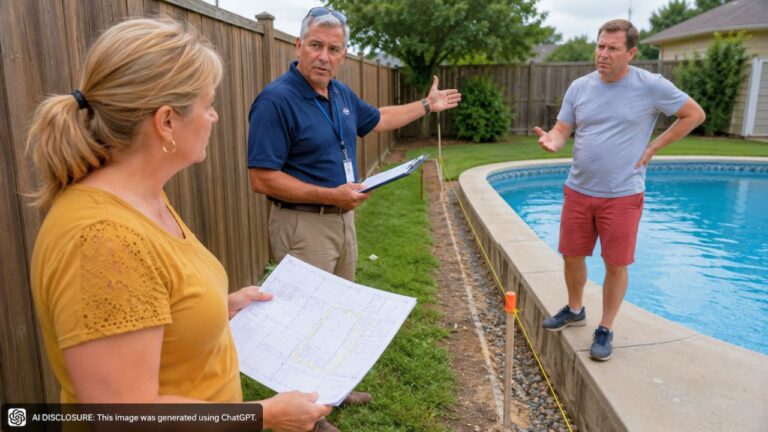 Homeowner Finds Town Officials Confirming a Neighbor’s Pool Doesn’t Belong on the Property — Then Watches It Take Four Warning Letters Before Fines Start