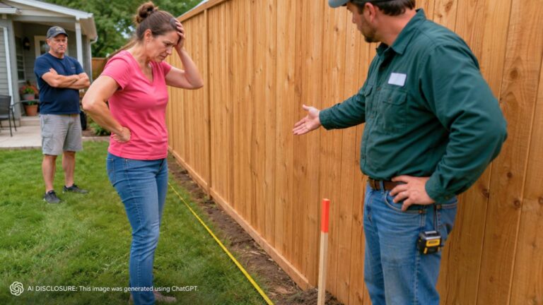 Homeowner Finds Her Fence Built a Foot and a Half Onto the Neighbor’s Yard — Then the Fence Company Says Knowing the Property Line Was Her Job