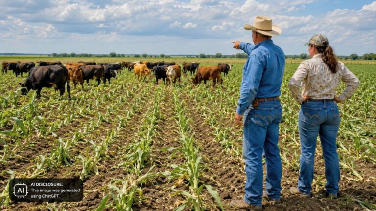 Texas Ranchers Watch More Than a Dozen of the Neighbor’s Cattle Wander Onto Their Leased Row Crops for Weeks — Then He Offers No Compensation for the Damage