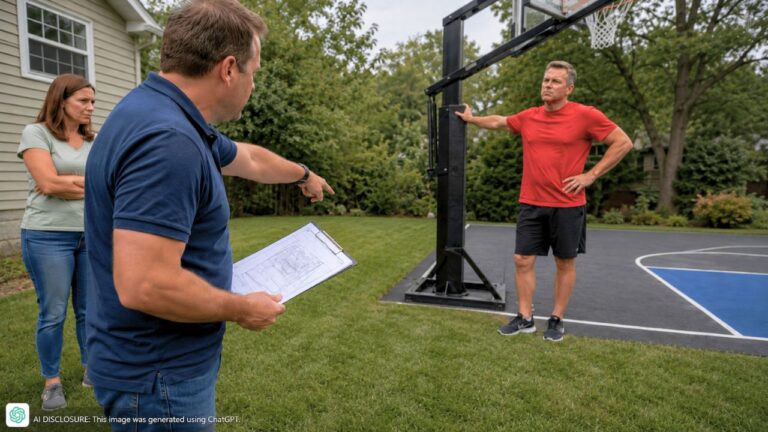 New Homeowner Finds a Basketball Court and Tower Ten Feet Onto the Land — Then the Neighbor Won’t Move It With Adverse Possession Three Years Away
