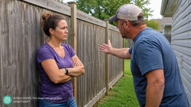 Homeowner Refuses for Years to Let a Neighbor Tie Into Her Fence to Save Money — Then the Husband Comes Over Himself, Seemingly to Intimidate a Single Woman Into Saying Yes