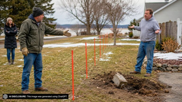 Homeowner Puts Up Snow Stakes to Stop a Neighbor From Crossing the Line — Then Learns He Once Ripped Out the Survey Monuments in Front of a Witness and Said He Didn’t Care