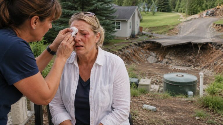 Landowners Find Their Septic System Failing and Driveway Washed Out by the Blasting Next Door — Then Flying Rubble Hits a Guest in the Eye