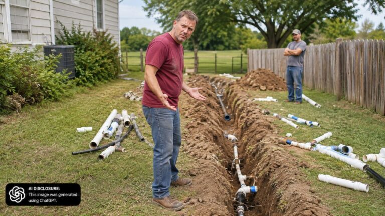 Homeowner Finds the Neighbor Dug Up a Water Line Across the Utility Easement on Their Land — Then Leaves Pipes Scattered Everywhere for Over a Month With No Plan to Finish