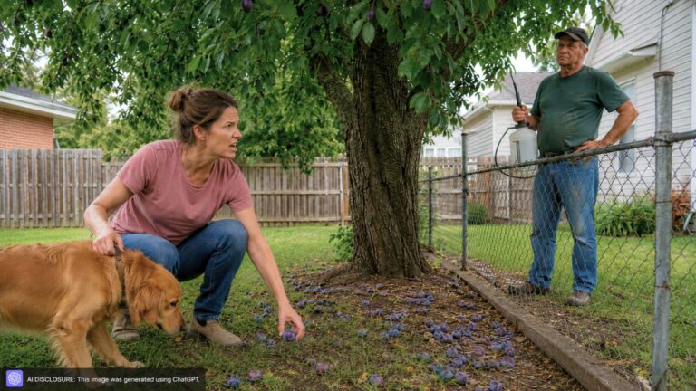 Homeowner Finds the Neighbor Treated a Shared Plum Tree With Herbicide — Then Is Warned the Falling Fruit Landing Where the Kids Play Could Now Be Toxic