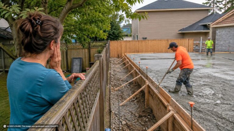 Homeowner Is Told the Neighbor’s New Garage Will Go on the Far Side of the Yard — Then Concrete Gets Poured Just Seven Feet From the Line, Less Than Half the Required Setback