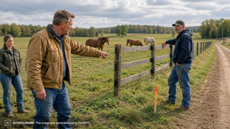 Ohio Rural Landowner Finds the Neighbor Moved Survey Stakes Thirty-Five Feet to Expand a Horse Fence — Then Learns He Pulled the Same Move Thirty Years Earlier and Got Caught That Time Too