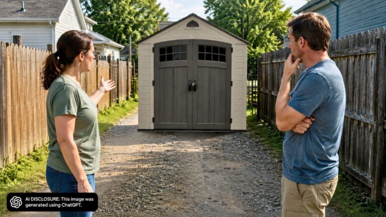 Homeowners Find the Neighbor’s Shed Sitting in the Middle of the Twelve-Foot Alley They Use as a Driveway — Then a Court Orders It Removed