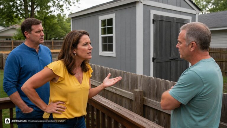 Homeowner Finds a Neighbor’s New Shed Built Right on the Property Line Instead of the Required Ten-Foot Setback — Then His $900 Buyout Offer Is Countered With a $2,200 Demand for a Refrigerator