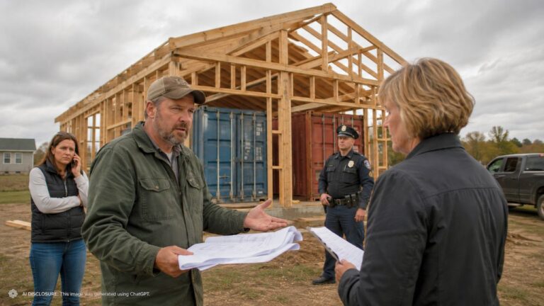 Landowner Wraps a New Barn Around Two Shipping Containers on His .95-Acre Lot — Then the Zoning Board Denies Three of His Four Variances