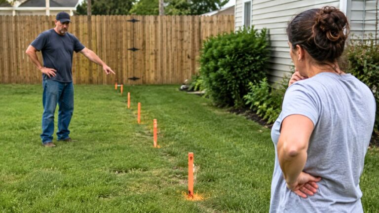 New Neighbor Moves In and Within a Month Plants Spray-Painted Stakes Across the Yard — Then Claims a Metal Detector Found the Real Property Pins With No Survey Paperwork to Back It Up