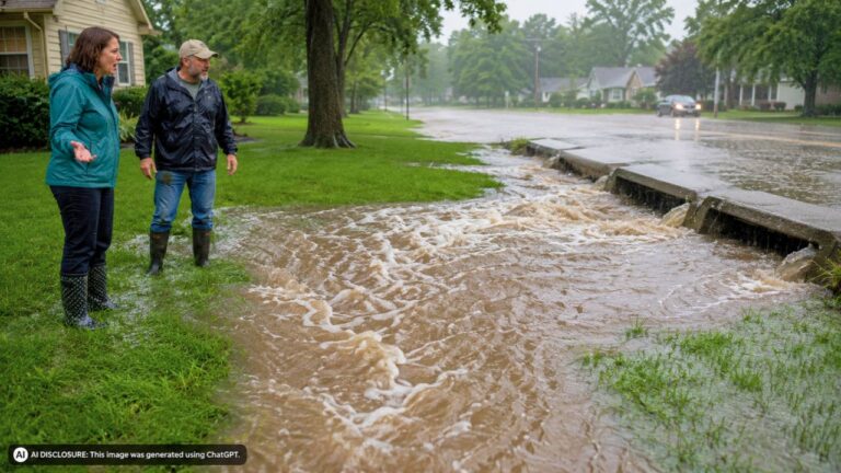 Homeowners Watch Several Feet of Stormwater Pour From the City’s Drain Inlets Into Their Yard — Then a Court Awards Them $80,441 and Enjoins the City