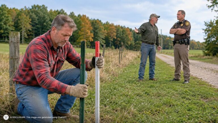 Rural Landowner Moves the Property Posts Back After a Neighbor Relocates Them — Then the Neighbor Calls the Sheriff, Who Says They’re Being Ridiculous