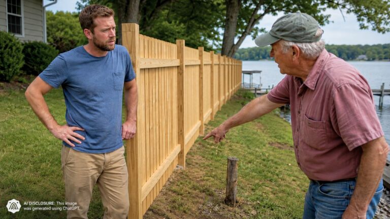 New North Carolina Homeowner Puts Up a Post-Survey Fence — Then a Twenty- to Thirty-Year Neighbor Threatens Over an Old Dock Stake, Claiming Up to Five Feet of Encroachment