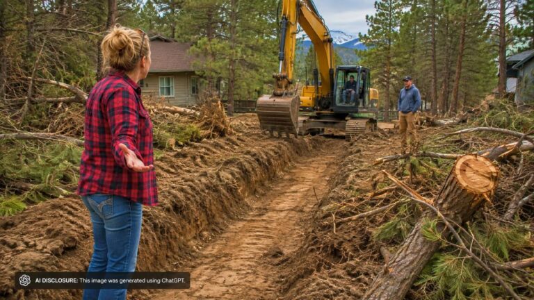Utah Landowner’s Recorded Water Easement Runs Along the South Line — Then a Neighbor Drives an Excavator Through the Dead Center of the Property Instead, Leveling Thirty Trees to Fix His Own Broken Line