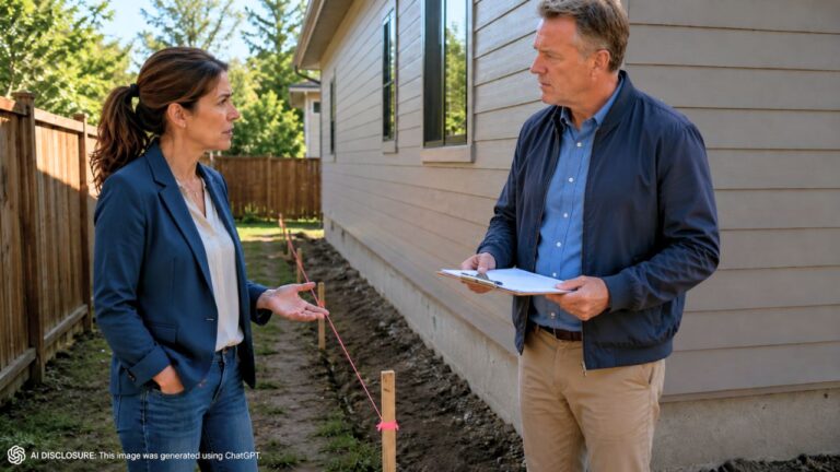Landowner Watches the Neighbor’s New House Rise Just Over a Meter From the Agreed Setback Line — Then He Asks Her to Sign Off on It Anyway