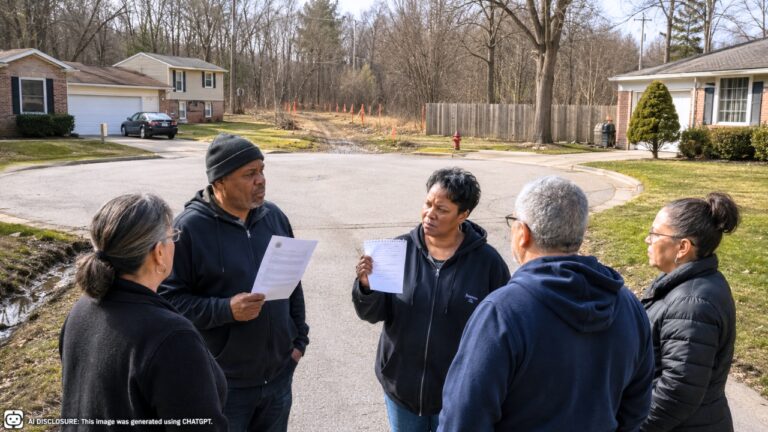 Cul-de-Sac Residents Watch the School District Take a 15-Foot Easement for a Bus Road — Then a Note Reading ‘Charles Hicks Coming at You’ Appears