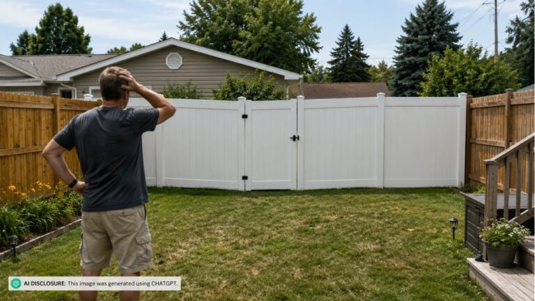 Homeowner Offers to Split the Cost of a New Rear Fence — Then the Neighbor Demands a Gate Into Their Yard as a Condition and Builds a Clashing Vinyl Fence Alone