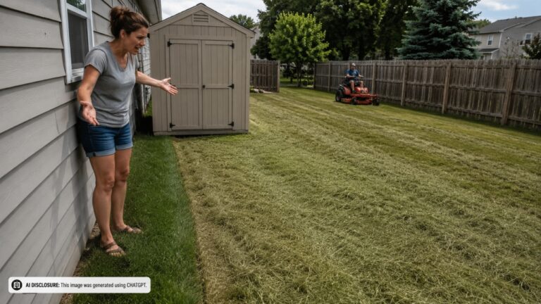 Homeowner Returns From a Week’s Vacation and Finds the Neighbor Mowed Seven Feet Over the Property Line — Then Sees Just a Foot and a Half Left Beside the House