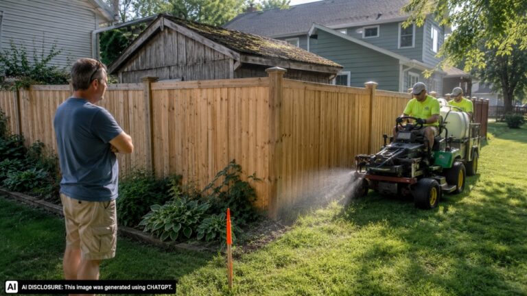 Madison Homeowner Warns a New Neighbor Not to Build on the Property Line — Then Watches Their Lawn Crew Drive and Spray Chemicals on the Encroaching Yard Anyway
