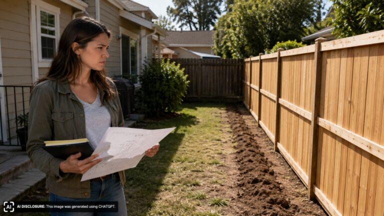 New Buyer Under Contract on a First Home Finds the Backyard Fence Sits Five Feet Onto the Neighbors’ Land — Then Learns the Sellers Knew and Never Disclosed It