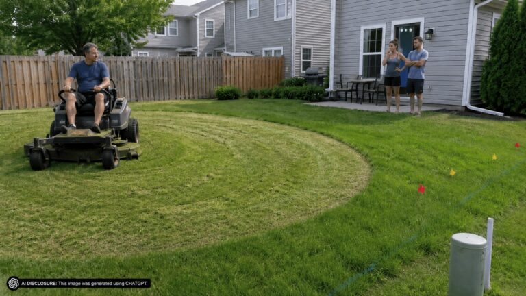 New Homeowners Get Cleared by Police After the Neighbor Falsely Accuses Them of ‘Stealing His Electric’ Over a New Internet Line — Then He Mows a Circle Ten Feet Into Their Backyard