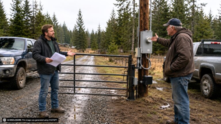 Rural Landowner Finds a Neighbor Claiming a Shared Gate and Power Pole Belong to Him — Then Learns It’s Written Into the Easement