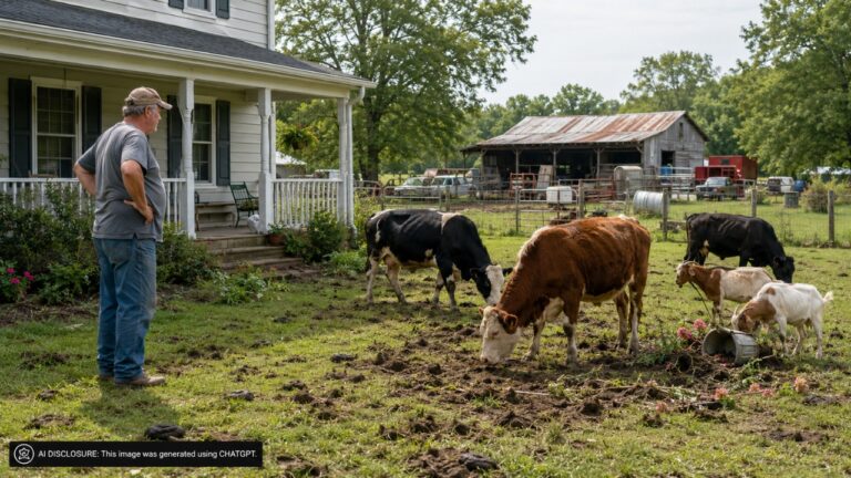 Rural North Carolina Homeowner Watches New Farm Neighbors Move Cows and Goats Onto Condemned Land Next Door — Then Finds the Animals Repeatedly Escaping to Eat Up the Yard