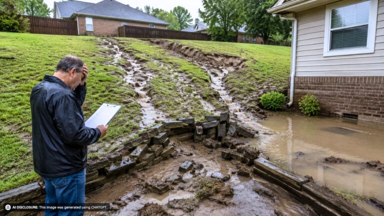 Tulsa Homeowner Watches the Retaining Wall Fail After the Neighbor Deliberately Reroutes Water Onto the Land — Then Gets Repair Quotes That Would Gut Their Savings
