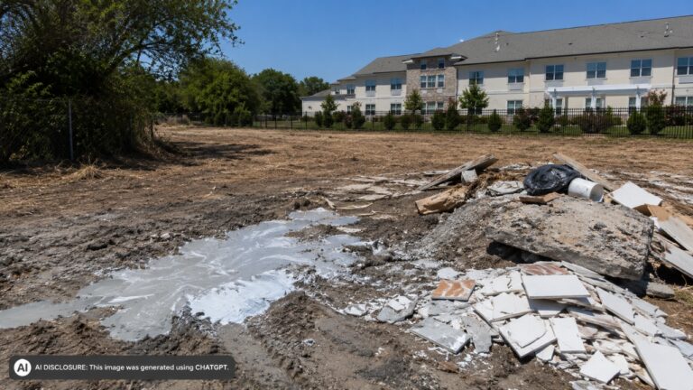 Vacant Lot Owner Who Regularly Clears Brush for Fire Safety Finds a Neighboring Nursing Home Dumping Concrete, Paint Sludge, and Tile Debris on the Land — Then the Promised Cleanup Never Comes