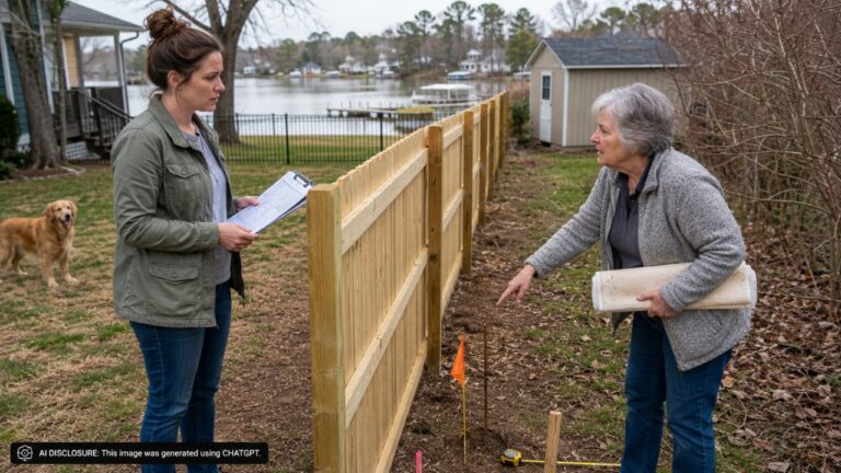 New Homeowner’s Surveyed Fence Draws a Threat From the Neighbor Over an Old Dock Stake — Then She Produces a Far Older Survey to Dispute the Line