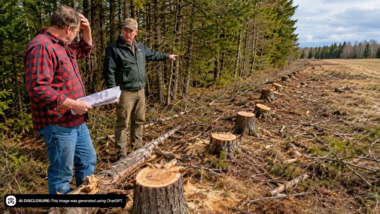 Landowners Find Between Twenty-Five and Fifty Trees Removed From the Disputed Strip — Then Testimony Puts Their Value at Roughly $250 a Tree