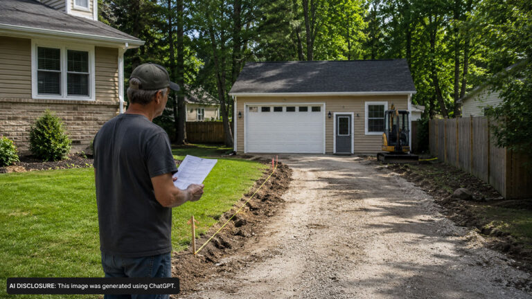 Homeowner Builds a Garage Behind the Required Twenty-Five-Foot Setback — Then the Court Orders Him to Tear Out the Driveway Connecting It Within Ninety Days