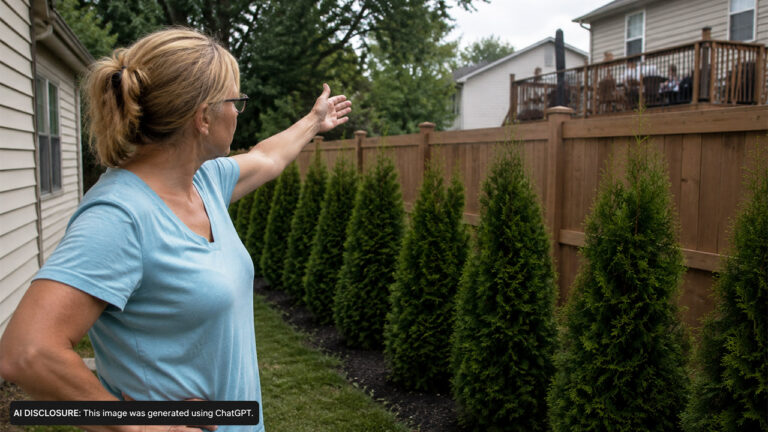 Homeowner Plants Arborvitaes and Builds a Privacy Fence to Block the Noise From Next Door — Then Testifies It Made No Difference at All