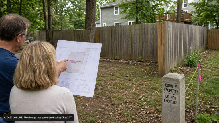 Homeowners Replace a Broken Back Fence in 2005 — Then a Survey Nine Years Later Shows It Enclosed 900 Square Feet of County Land